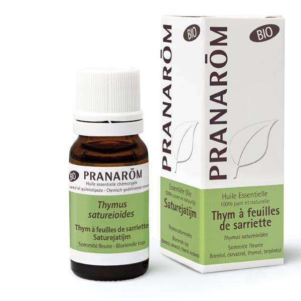 Huile essentielle - Thym à feuilles de sarriette bio 10 ml - Pranarôm - Huiles essentielles unitaires - 1