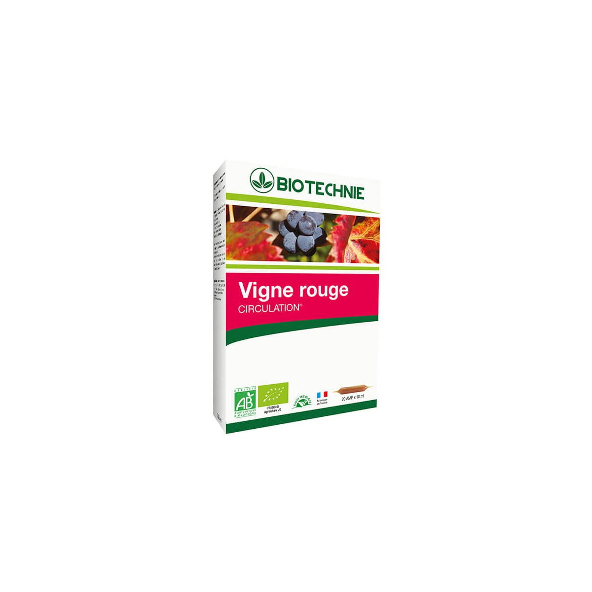 Ampoules De Vigne Rouge Bio – Gph Diffusion – 20 Ampoules – Complément Alimentaire