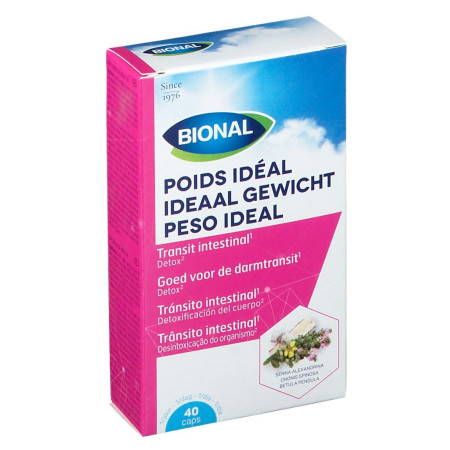Poids Idéal - 40 capsules - Bional - Capteurs de sucre et graisse - 1 Poids Idéal - 40 capsules - Bional - Capteurs de sucre et graisse - 1