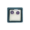 Boucles d'oreilles perles d'Améthyste - 6 mm - Lithothérapie - 1 - Herboristerie du Valmont-Boucles d'oreilles perles d'Améthyste - 6 mm - Lithothérapie
