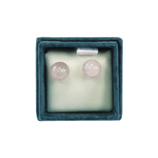 Boucles d'oreilles perles de Quartz Rose - 6 mm - Lithothérapie - 1 - Herboristerie du Valmont Boucles d'oreilles perles de Quartz Rose - 6 mm - Lithothérapie - 1 - Herboristerie du Valmont