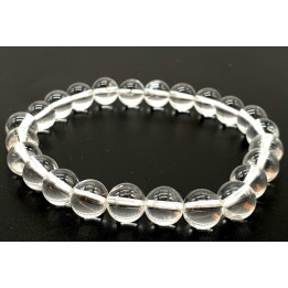 Bracelet Cristal de Roche - 8 mm - Lithothérapie - Lithothérapie - Pierres de Santé - Bijoux - 1