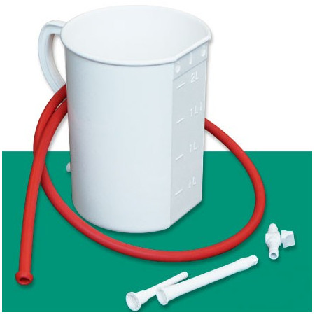 Bock à lavement irrigateur rigide 2 litres - Autre matériel - 1 Bock à lavement irrigateur rigide 2 litres - Autre matériel - 1