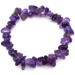 Bracelet Améthyste baroque - Approx. 6 mm - Lithothérapie - Lithothérapie - Pierres de Santé - Bijoux - 1