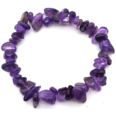  - Lithothérapie - Pierres de Santé - Bijoux - 1-Barokke amethist armband - ca. 6 mm - Lithotherapie