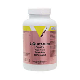L-Glutamine en poudre - 150 gr - Vitall+ - Acides aminés - 1