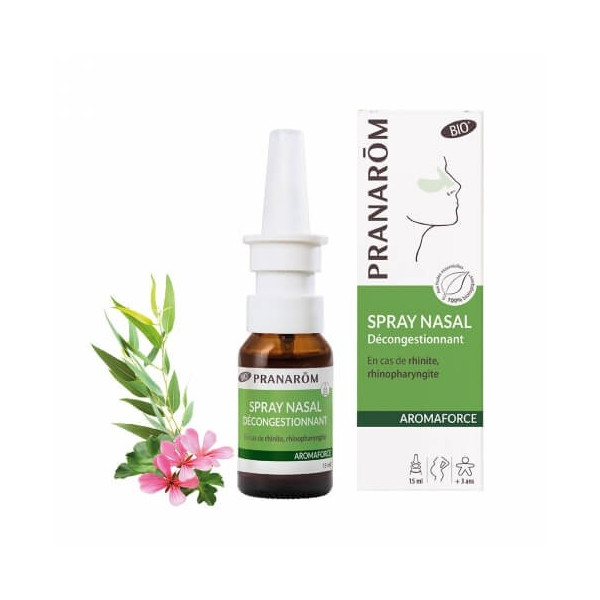 Spray nasal décongestionnant Aromaforce BIO - 15 ml - Pranarôm - Complexes aux huiles essentielles - 1