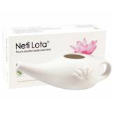 Lota (Jala Neti) en porcelaine 250 ml - Blanc - <p>Lota en porcelaine - Neti pot - Jala Neti - Ayurvéda - Hygiène nasale.</p> - 