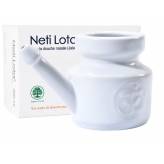 Lota (Jala Neti) OM en porcelaine 400 ml - Blanc - <p>Lota en porcelaine - Neti pot - Jala Neti - Ayurvéda - Hygiène nasale.</p>