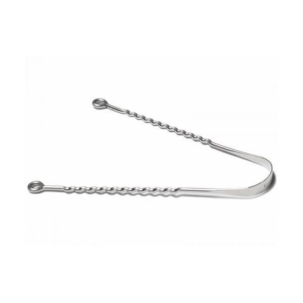 Gratte-langue (Hrid dhauti) en inox - Lota, Neti Pot et Gratte Langue - 1