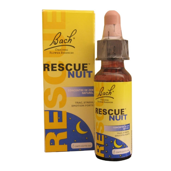 Rescue Nuit gouttes 10 ml - Bach Original - Fleurs de Bach et élixirs floraux - 1