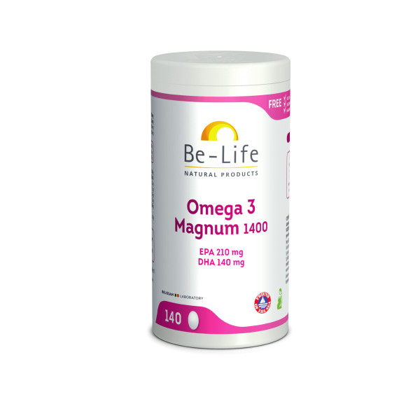 Oméga 3 Magnum 1400 140 gélules - Be-Life - Acides Gras essentiels (Omega) - 1