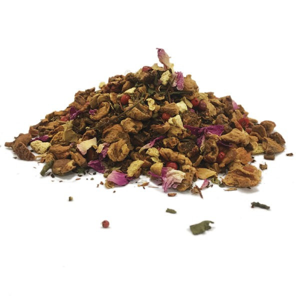 Infusion Tulsi - Orange - Gingembre BIO - Herboristerie du Valmont - Tisanes et Infusions Plaisirs en vrac - 1