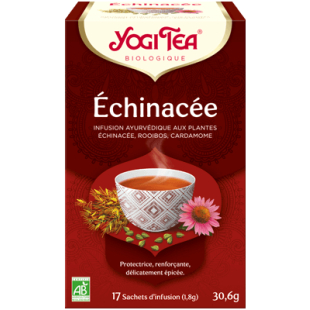 Yogi Tea 'Echinacea' Bio 17 sachets - Thé Ayurvedic - <p>Infusion associant un mélange d'herbes et d'épices, à base de cannell Yogi Tea 'Echinacea' Bio 17 sachets - Thé Ayurvedic - <p>Infusion associant un mélange d'herbes et d'épices, à base de cannell