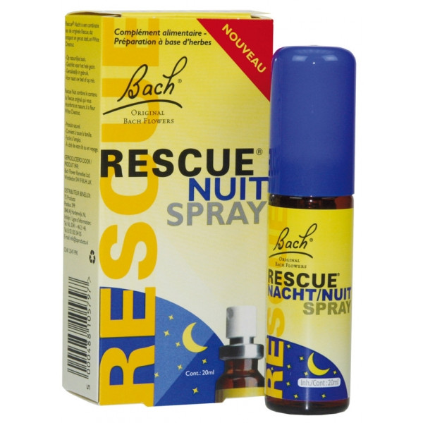 Rescue Nuit spray 20 ml - Bach Original - Fleurs de Bach et élixirs floraux - 1