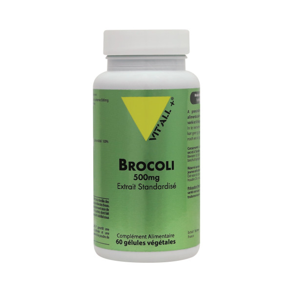 Brocoli (Brassica oleracea) Bio Extrait standardisé 500 mg 60 gélules - Vitall+ - 1 - Herboristerie du Valmont