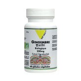 Gingembre (Zingiber officinale) BIO Extrait Standardisé 200 mg 60 gélules - Vitall+ - 1 - Herboristerie du Valmont