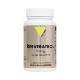 Resveratrol 100 mg 30 gélules - Vitall+ - 1 - Herboristerie du Valmont