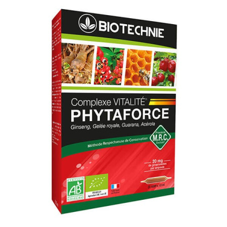 Phytaforce Bio 20 ampoules - Biotechnie - Extraits de plantes en ampoules  - 1