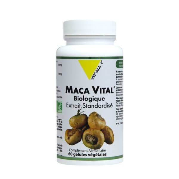 Maca Vital Bio extrait standardisé 60 gélules végétales - Vit'all+ - 1 - Herboristerie du Valmont