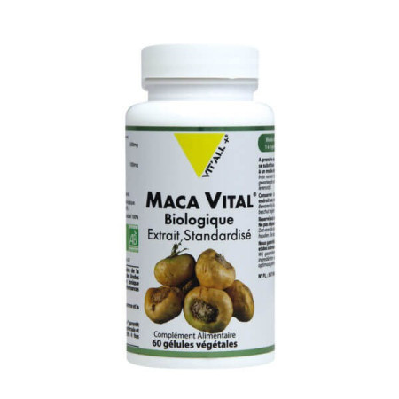 Maca Vital Bio extrait standardisé 60 gélules végétales - Vit'all+ - Gélules de plantes - 1