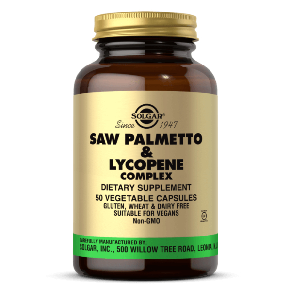 Saw Palmetto and Lycopene Complex 50 gélules végétales Solgar