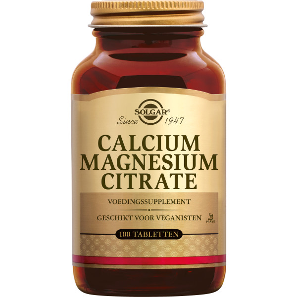 Calcium Magnésium citrate 100 comprimés - Solgar - 1 - Herboristerie du Valmont