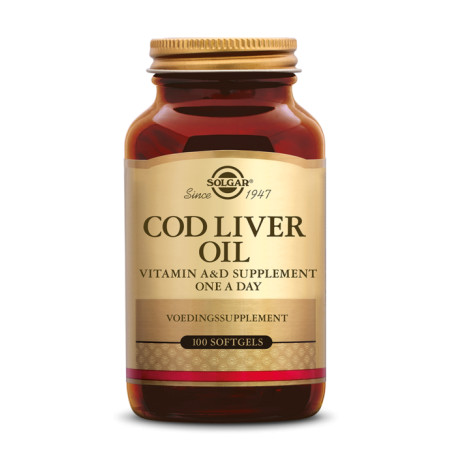 Norwegian Cod Liver Oil (Huile de foie de morue) 100 gélules - Solgar - Vitamine A & D / huile de foie de morue - 1