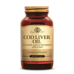 Norwegian Cod Liver Oil (Huile de foie de morue) 250 gélules - Solgar - Vitamine A & D / huile de foie de morue - 1