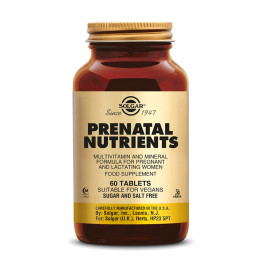 Prenatal Nutrients 60 Tablettes - Solgar - Complexes Multi-vitamines et  Minéraux - 1
