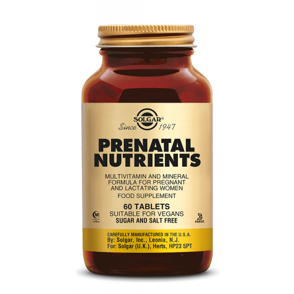 Prenatal Nutrients 60 Tablettes - Solgar - Complexes Multi-vitamines et  Minéraux - 1