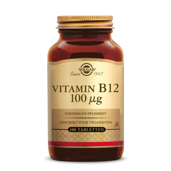 Vitamine B12 (Cyanocobalamine) 100µg 100 comprimés - Solgar