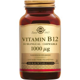 Vitamine B12 1000 µg 250 comprimés à croquer saveur cerise - Solgar - 1 - Herboristerie du Valmont
