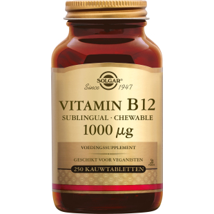 Vitamine B12 1000 µg 250 comprimés à croquer saveur cerise - Solgar - 1 - Herboristerie du Valmont Vitamine B12 1000 µg 250 comprimés à croquer saveur cerise - Solgar - 1 - Herboristerie du Valmont