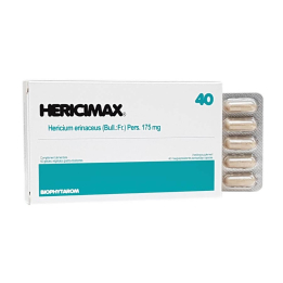 Hericimax (Hericium erinaceus-Extrakt) 40 Kapseln - Biophytarom Laboratories - Gedächtnis - Konzentration - Hyperaktivität - 1