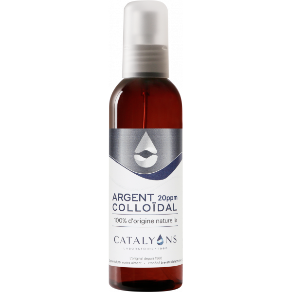 Argent Colloïdal 20 ppm - Vertus Antiseptiques - vaporisateur 150 ml - Catalyons - Oligoéléments - 1