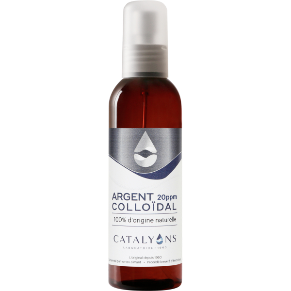 Colloïdaal zilver 20 ppm - Antiseptische eigenschappen - 150 ml spuitfles - Catalyons - Sporenelementen - 1