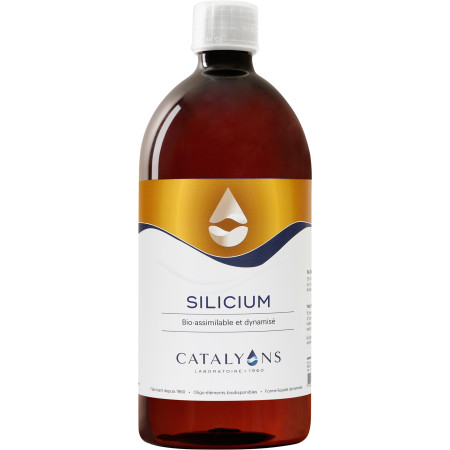 Silicium oligo-élément naturel ionisé 1000 ml - Catalyons - Oligoéléments - 1