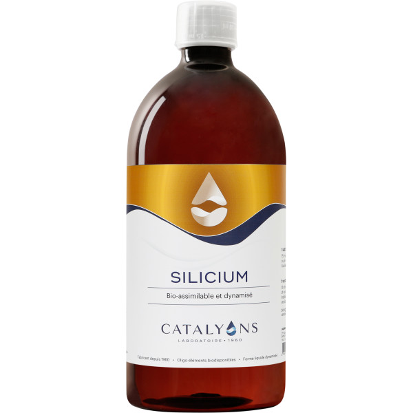 Silicium oligo-élément naturel ionisé 1000 ml - Catalyons - Oligoéléments - 1