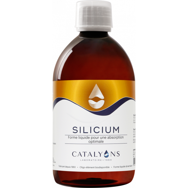 Silicium oligo-élément naturel ionisé 500 ml - Catalyons - Oligoéléments - 1