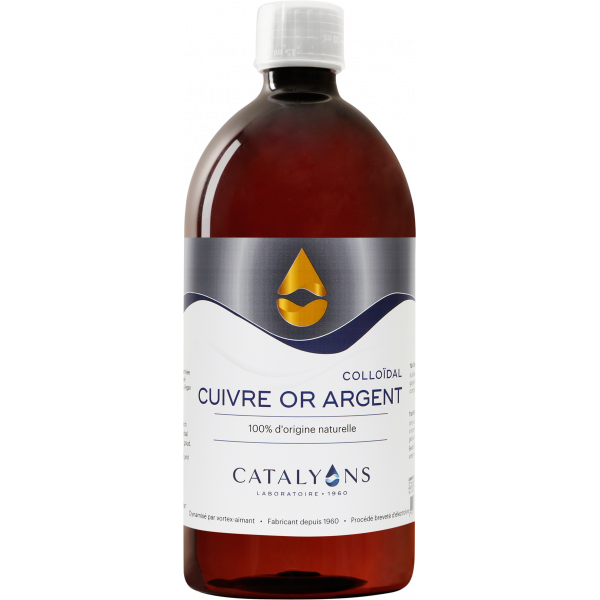 Cuivre - Or - Argent oligo-élément ionisé 1L - Catalyons - 1 - Herboristerie du Valmont