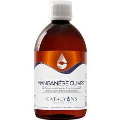 Manganèse - Cuivre oligo-élément ionisé 500 ml - Catalyons - Oligoéléments - 1