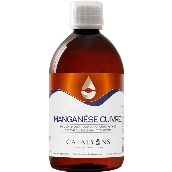 Mangaan - Koper geïoniseerd sporenelement 500 ml - Catalyons - Sporenelementen - 1
