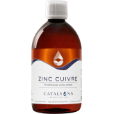 Zinc - Cuivre oligo-élément ionisé 500 ml - Catalyons - Oligoéléments - 1-Zink - Koper geïoniseerd sporenelement 500 ml - Catalyons