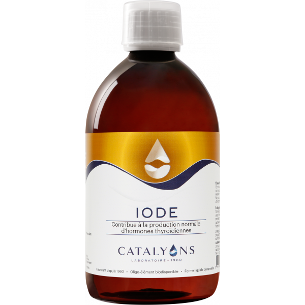 Iode oligo-élément ionisé 500 ml - Catalyons - Oligoéléments - 1