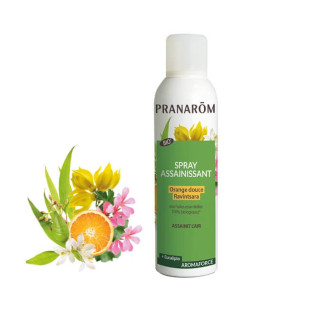 Pranaforce Spray assainissant 150 ml BIO - Pranarôm - 1 - Herboristerie du Valmont