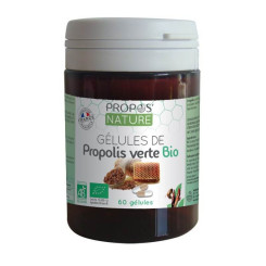 Propolis Verte Bio 60 gélules - Propos' Nature - Produits de la Ruche - 1