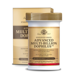 Advanced Multi-Billion Dophilus (probiotiques, sans dérivés laitiers) 60 gélules végétales - Solgar - Probiotiques - 1