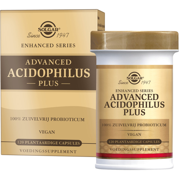 Advanced Acidophilus Plus (probiotiques, sans dérivés laitiers) 120 gélules végétales - Solgar - Probiotiques - 1