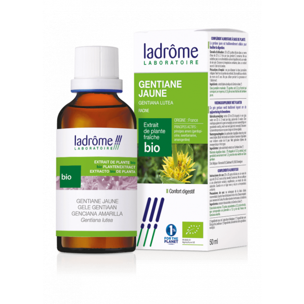 Teinture-mère Gentiane Bio - Gentiana Lutea - 50 ml - Ladrôme - Teintures-mère - Extraits de plantes fraîches - 1